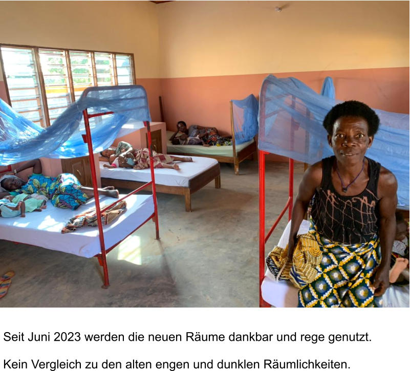 Seit Juni 2023 werden die neuen Räume dankbar und rege genutzt.   Kein Vergleich zu den alten engen und dunklen Räumlichkeiten.